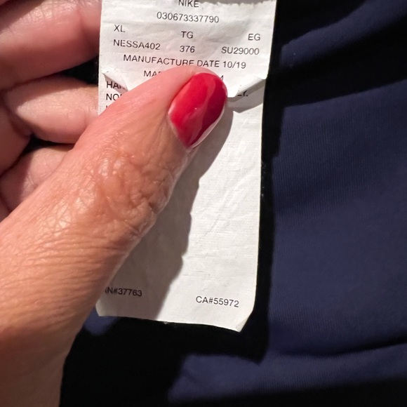 Nike turquoise Blue and White Striped Tankini Swim Set sz xl women’s - Picture 7 of 9